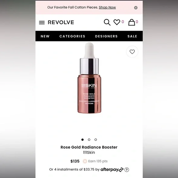 111SKIN Rose Gold Radiance Booster 20 ML NIB